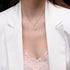 Daled - Hebrew Alef-Bet letter diamond Necklace - D letter